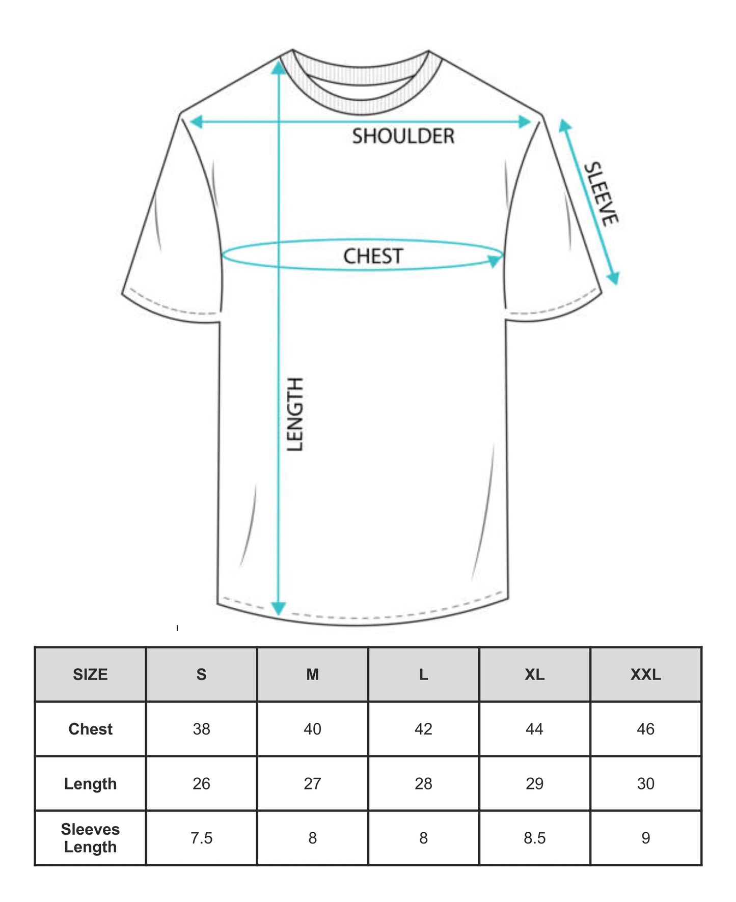 Black Plain Half Sleeves T-Shirt