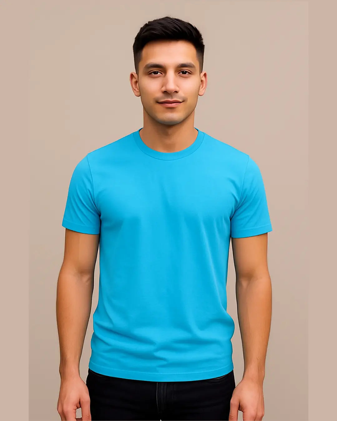 Plain Half Sleeves Regular Fit