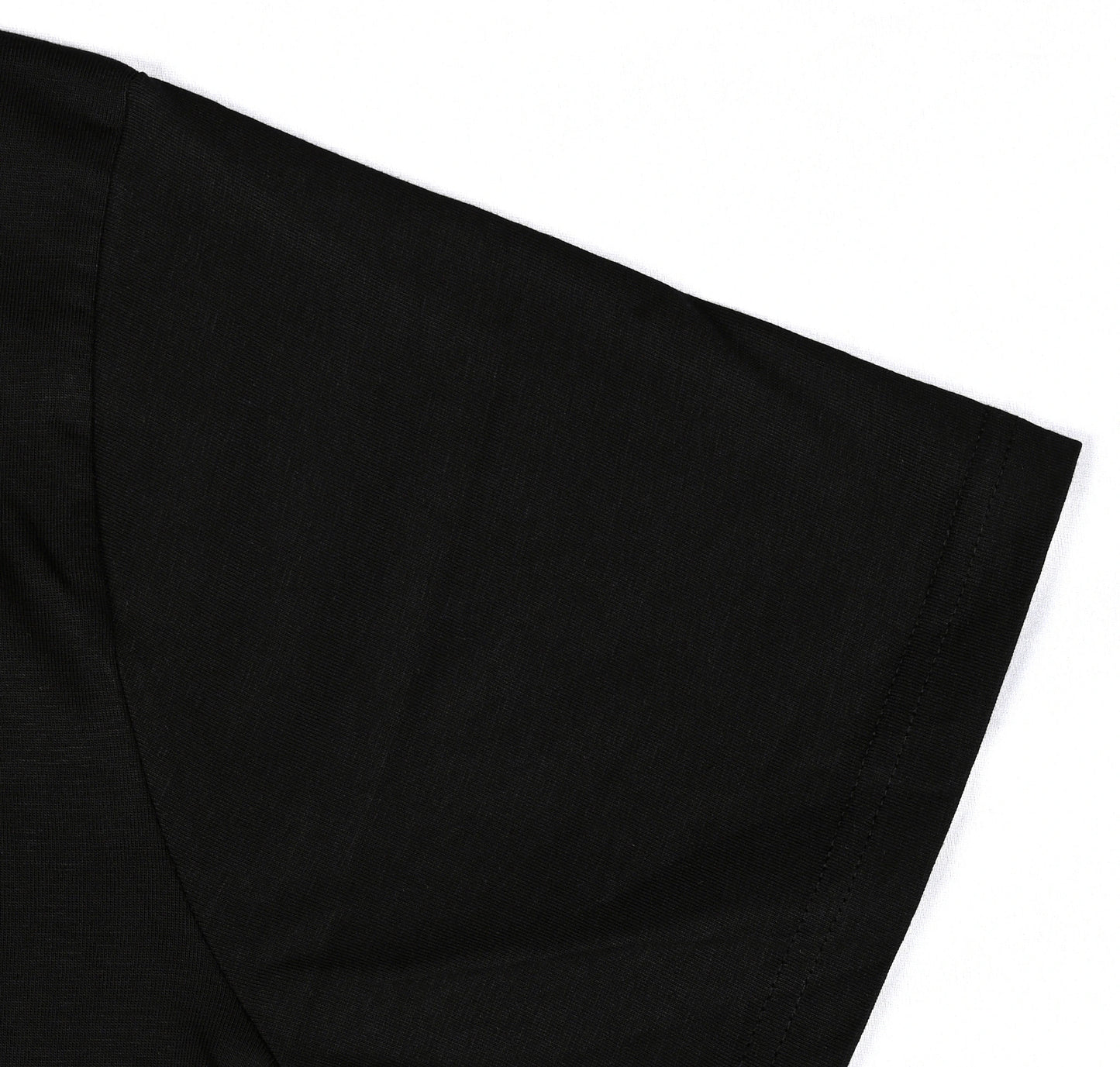 Black Plain Half Sleeves T-Shirt