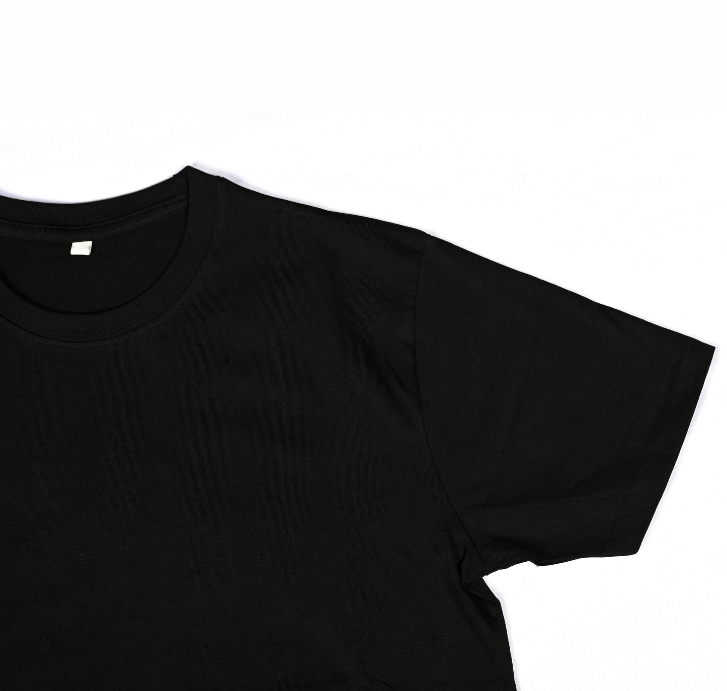 Black Plain Half Sleeves T-Shirt